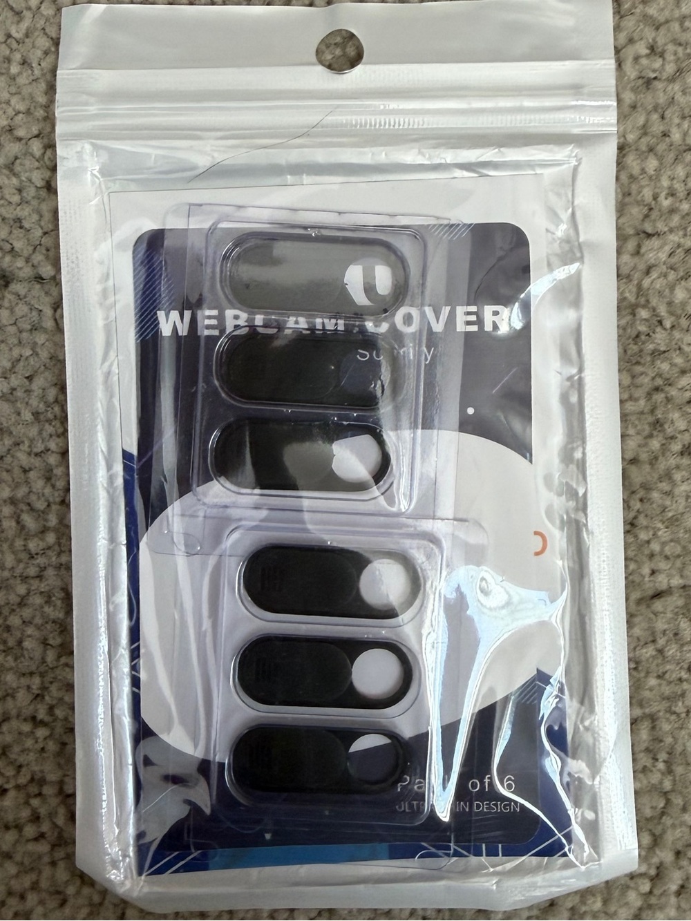 Camera Cover Slide Pack — Black